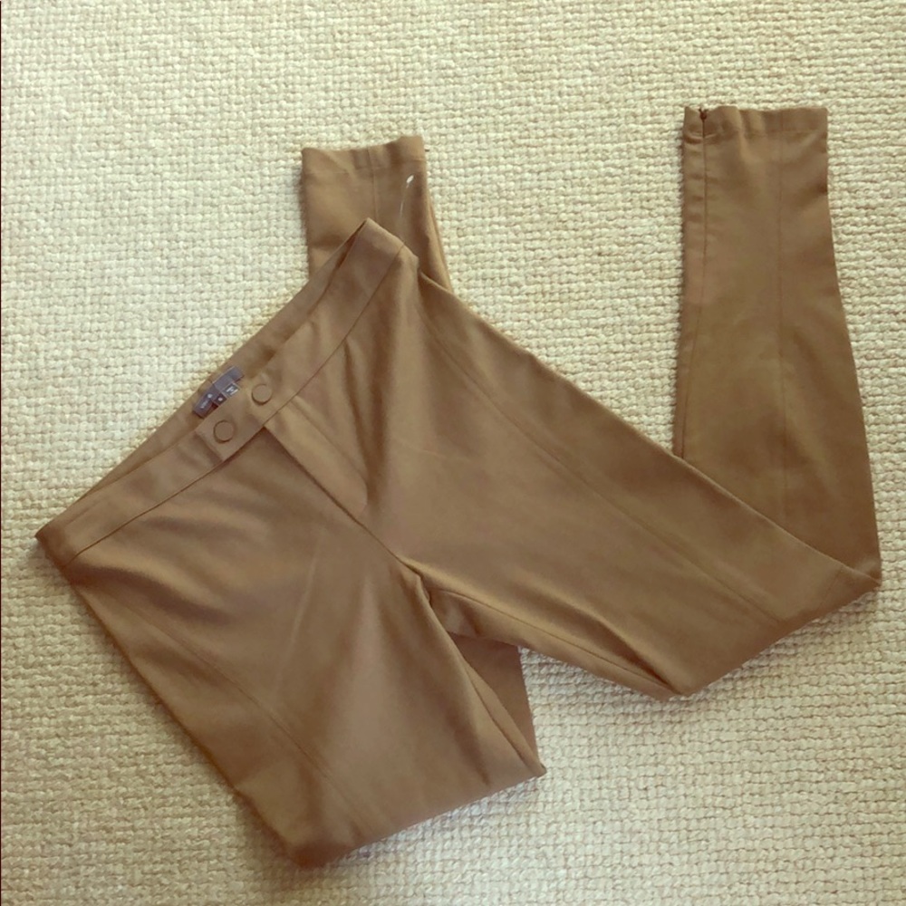 Vince tan camel colored stretchy skinny joggings 6